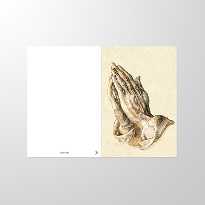 Trauerdruck | Dürers Hände Motiv | Sterbebild © Elektronik Printing
