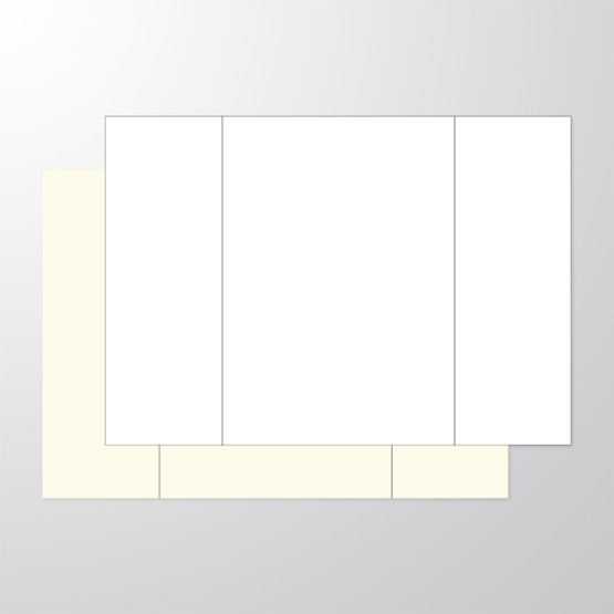 Trauerdruck | gerilltes Papier, creme und weiß, Danksagungskarte | Parte, Danksagung © Elektronik Printing